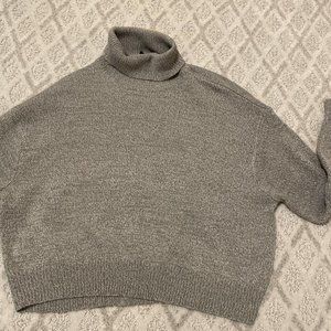 Hm Knitted Grey Turtleneck